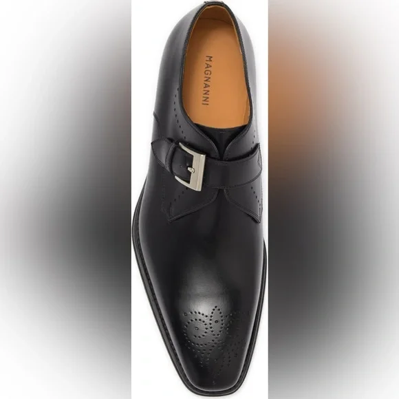 Magnanni Mallory Leather Monk Strap Dress Shoe (Men)